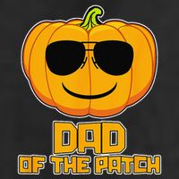 Dad Of The Patch Pumpkin Halloween Candy Corn Carving Spooky 25L Jumbo Tote