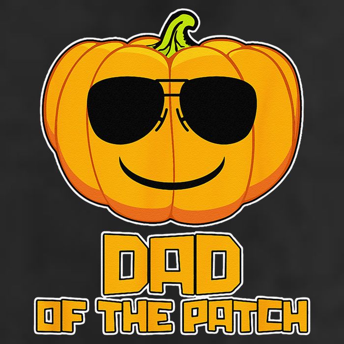 Dad Of The Patch Pumpkin Halloween Candy Corn Carving Spooky 25L Jumbo Tote