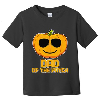 Dad Of The Patch Pumpkin Halloween Candy Corn Carving Spooky Toddler T-Shirt
