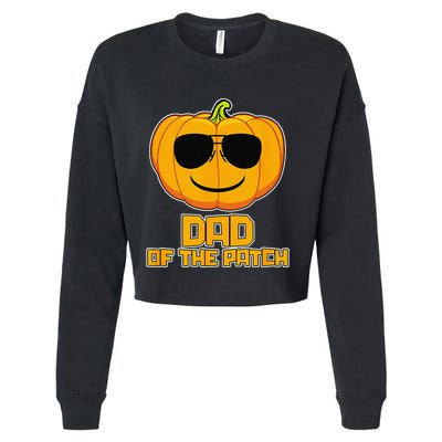 Dad Of The Patch Pumpkin Halloween Candy Corn Carving Spooky Cropped Pullover Crew