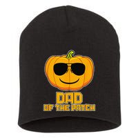 Dad Of The Patch Pumpkin Halloween Candy Corn Carving Spooky Short Acrylic Beanie