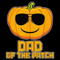 Dad Of The Patch Pumpkin Halloween Candy Corn Carving Spooky Short Acrylic Beanie