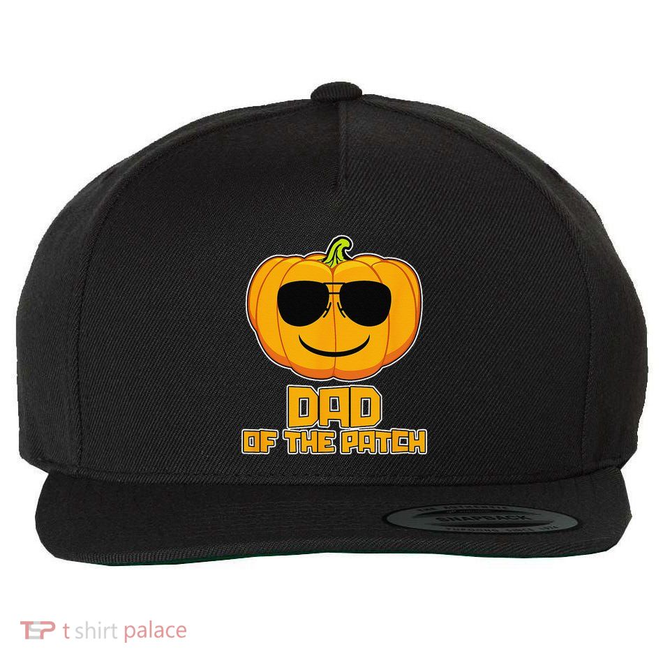 Dad Of The Patch Pumpkin Halloween Candy Corn Carving Spooky Wool Snapback Cap