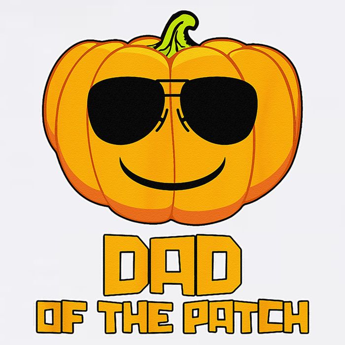 Dad Of The Patch Pumpkin Halloween Candy Corn Carving Spooky Garment-Dyed Sweatshirt