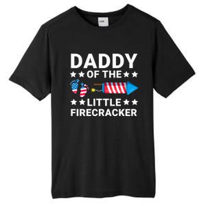 Dad Of The Little Firecracker 4th Of July Dad Future Father Cute Gift Tall Fusion ChromaSoft Performance T-Shirt