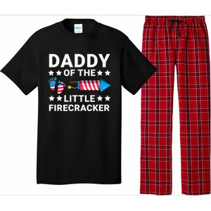 Dad Of The Little Firecracker 4th Of July Dad Future Father Cute Gift Pajama Set