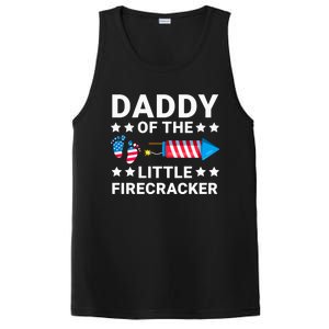 Dad Of The Little Firecracker 4th Of July Dad Future Father Cute Gift PosiCharge Competitor Tank