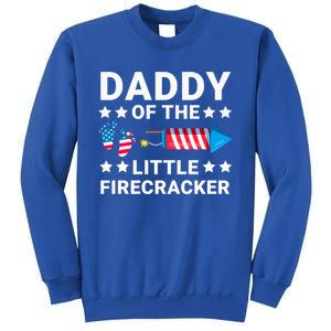 Dad Of The Little Firecracker 4th Of July Dad Future Father Cute Gift Sweatshirt