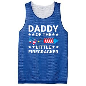 Dad Of The Little Firecracker 4th Of July Dad Future Father Cute Gift Mesh Reversible Basketball Jersey Tank