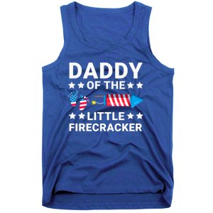 Dad Of The Little Firecracker 4th Of July Dad Future Father Cute Gift Tank Top