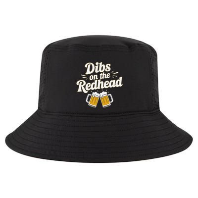 Dibs On The Redhead Funny St Patricks Day Drinking Cool Comfort Performance Bucket Hat
