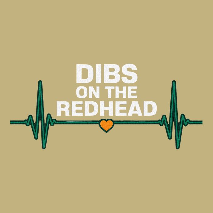 Dibs On The Redhead Funny St Patricks Day Drinking T-Shirt