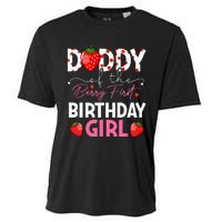 Daddy Of The Berry First Birthday Gifts Girl Strawberry Cooling Performance Crew T-Shirt