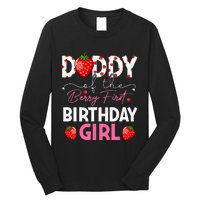 Daddy Of The Berry First Birthday Gifts Girl Strawberry Long Sleeve Shirt