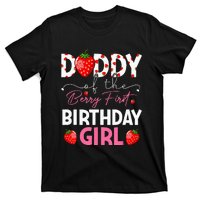 Daddy Of The Berry First Birthday Gifts Girl Strawberry T-Shirt