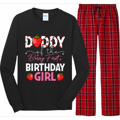 Daddy Of The Berry First Birthday Gifts Girl Strawberry Long Sleeve Pajama Set