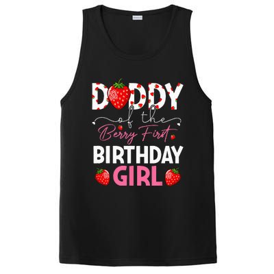 Daddy Of The Berry First Birthday Gifts Girl Strawberry PosiCharge Competitor Tank