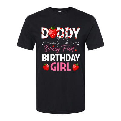 Daddy Of The Berry First Birthday Gifts Girl Strawberry Softstyle CVC T-Shirt