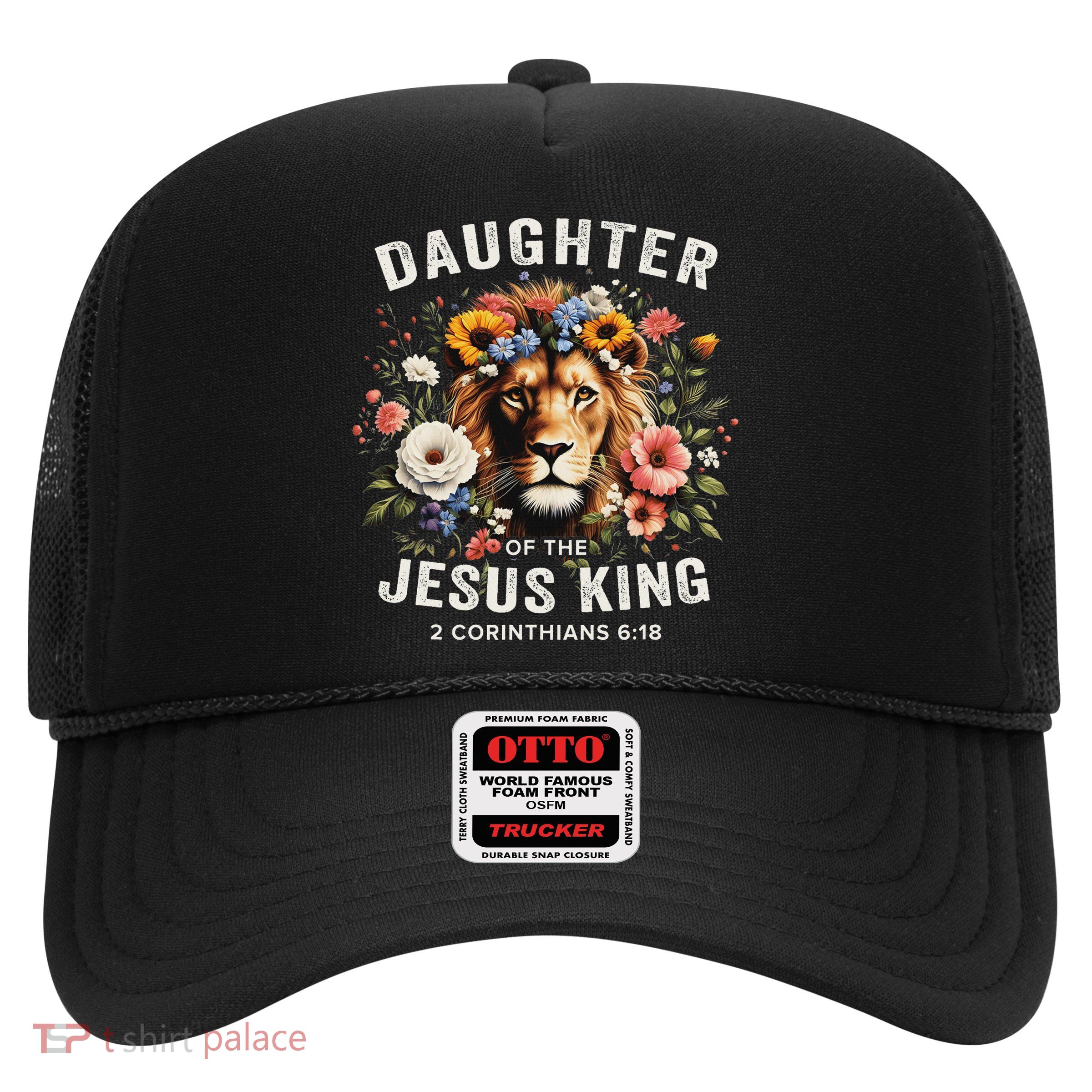 Daughter Of The Jesus King 2 Corinthians 618 Jesus Lion Trucker Hat