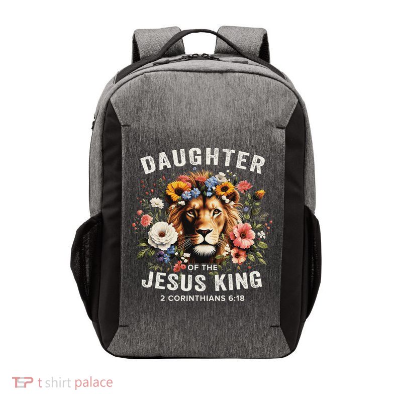 Daughter Of The Jesus King 2 Corinthians 618 Jesus Lion Vector Backpack