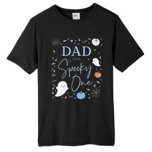 Dad Of The Spooky One First Birthday Blue 1st Halloween Tall Fusion ChromaSoft Performance T-Shirt