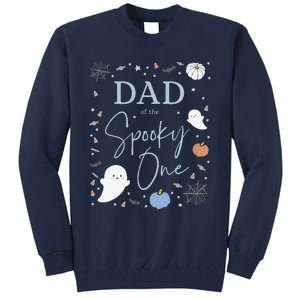 Dad Of The Spooky One First Birthday Blue 1st Halloween Tall Sweatshirt