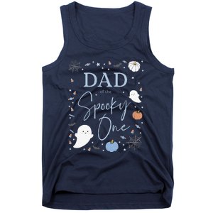 Dad Of The Spooky One First Birthday Blue 1st Halloween Tank Top