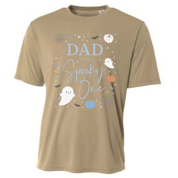 Dad Of The Spooky One First Birthday Blue 1st Halloween Cooling Performance Crew T-Shirt