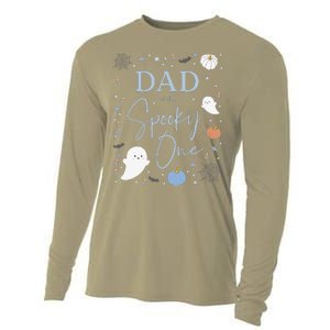 Dad Of The Spooky One First Birthday Blue 1st Halloween Cooling Performance Long Sleeve Crew