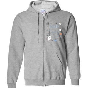 Dad Of The Spooky One First Birthday Blue 1st Halloween Full Zip Hoodie