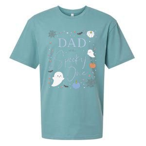 Dad Of The Spooky One First Birthday Blue 1st Halloween Sueded Cloud Jersey T-Shirt