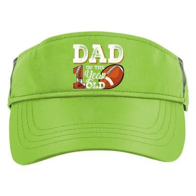 Dad Of The 1 Year Old Football 1st Year Down Birthday Party Adult Drive Performance Visor