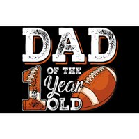 Dad Of The 1 Year Old Football 1st Year Down Birthday Party Bumper Sticker