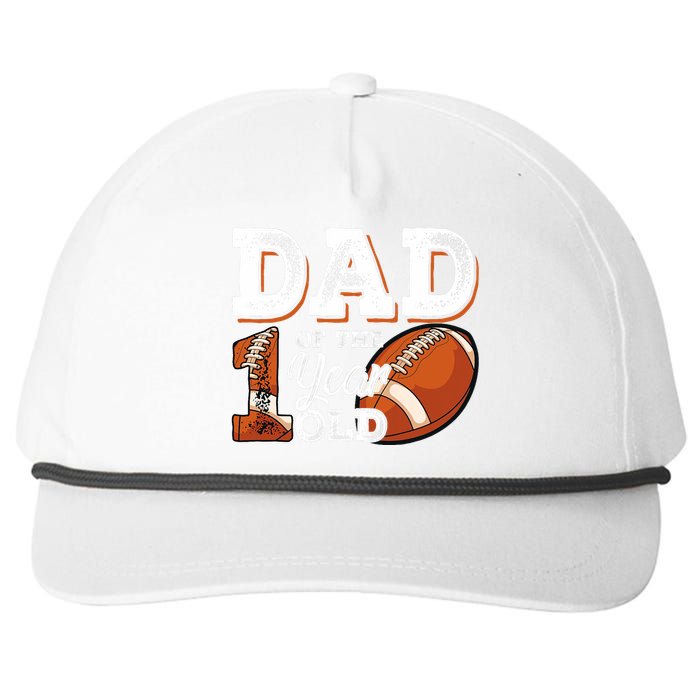 Dad Of The 1 Year Old Football 1st Year Down Birthday Party Snapback Five-Panel Rope Hat