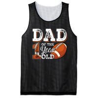 Dad Of The 1 Year Old Football 1st Year Down Birthday Party Mesh Reversible Basketball Jersey Tank