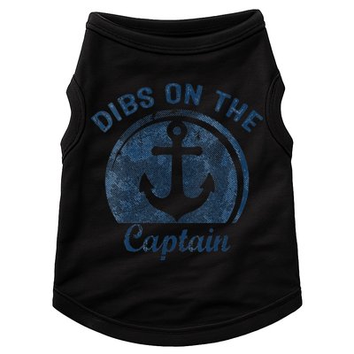 Dibs On The Captain Funny Boating Boat Lover Doggie Tank