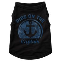 Dibs On The Captain Funny Boating Boat Lover Doggie Tank