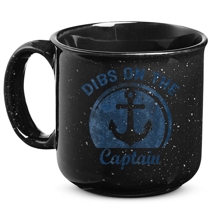 Dibs On The Captain Funny Boating Boat Lover 15oz Campfire Ceramic Mug