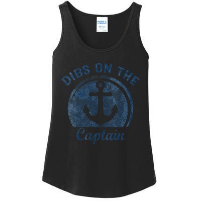 Dibs On The Captain Funny Boating Boat Lover Ladies Essential Tank