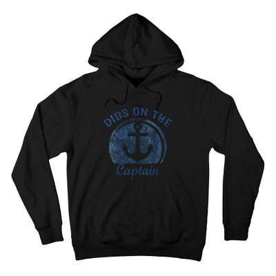 Dibs On The Captain Funny Boating Boat Lover Tall Hoodie