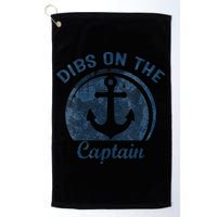 Dibs On The Captain Funny Boating Boat Lover Golf Towel