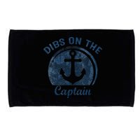 Dibs On The Captain Funny Boating Boat Lover Microfiber Hand Towel