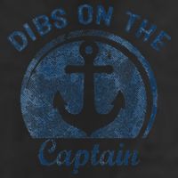 Dibs On The Captain Funny Boating Boat Lover Microfiber Hand Towel