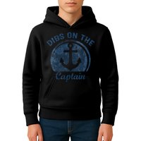 Dibs On The Captain Funny Boating Boat Lover Kids Hoodie