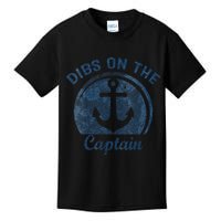 Dibs On The Captain Funny Boating Boat Lover Kids T-Shirt