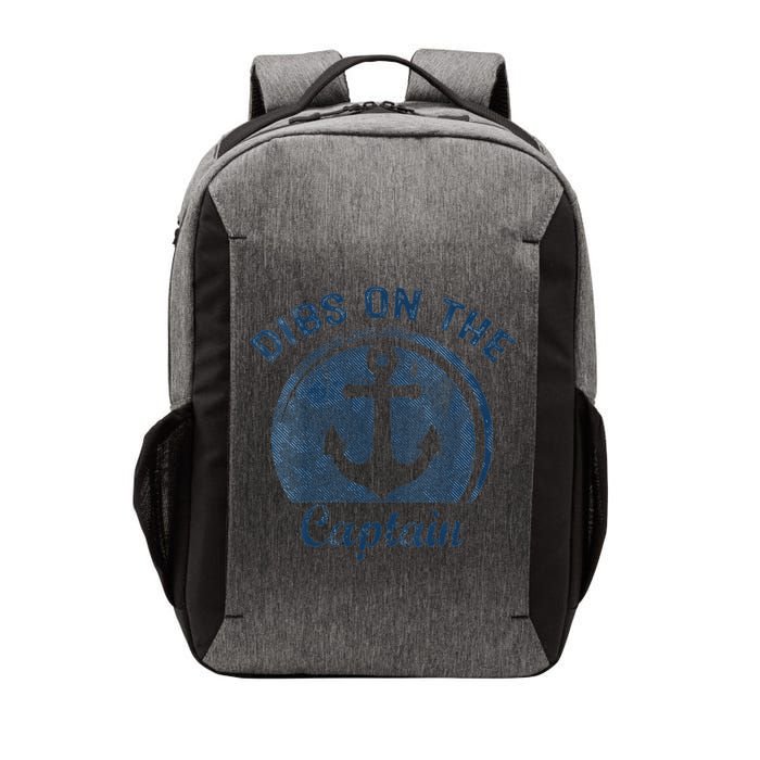 Dibs On The Captain Funny Boating Boat Lover Vector Backpack