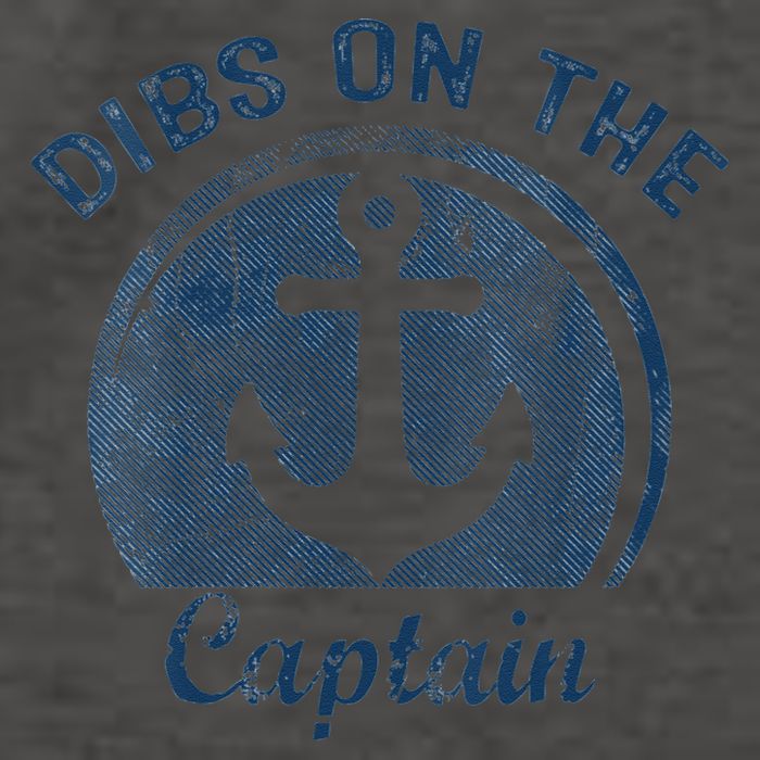Dibs On The Captain Funny Boating Boat Lover Vector Backpack