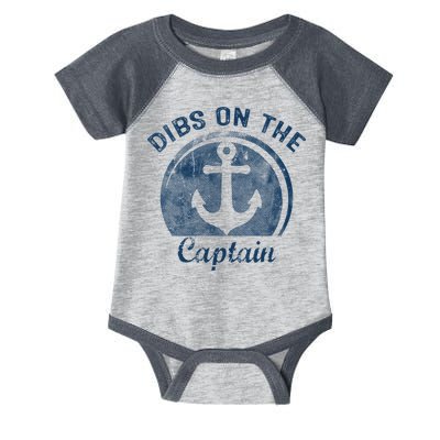 Dibs On The Captain Funny Boating Boat Lover Infant Baby Jersey Bodysuit