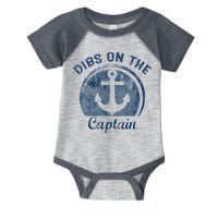 Dibs On The Captain Funny Boating Boat Lover Infant Baby Jersey Bodysuit