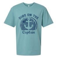 Dibs On The Captain Funny Boating Boat Lover Sueded Cloud Jersey T-Shirt